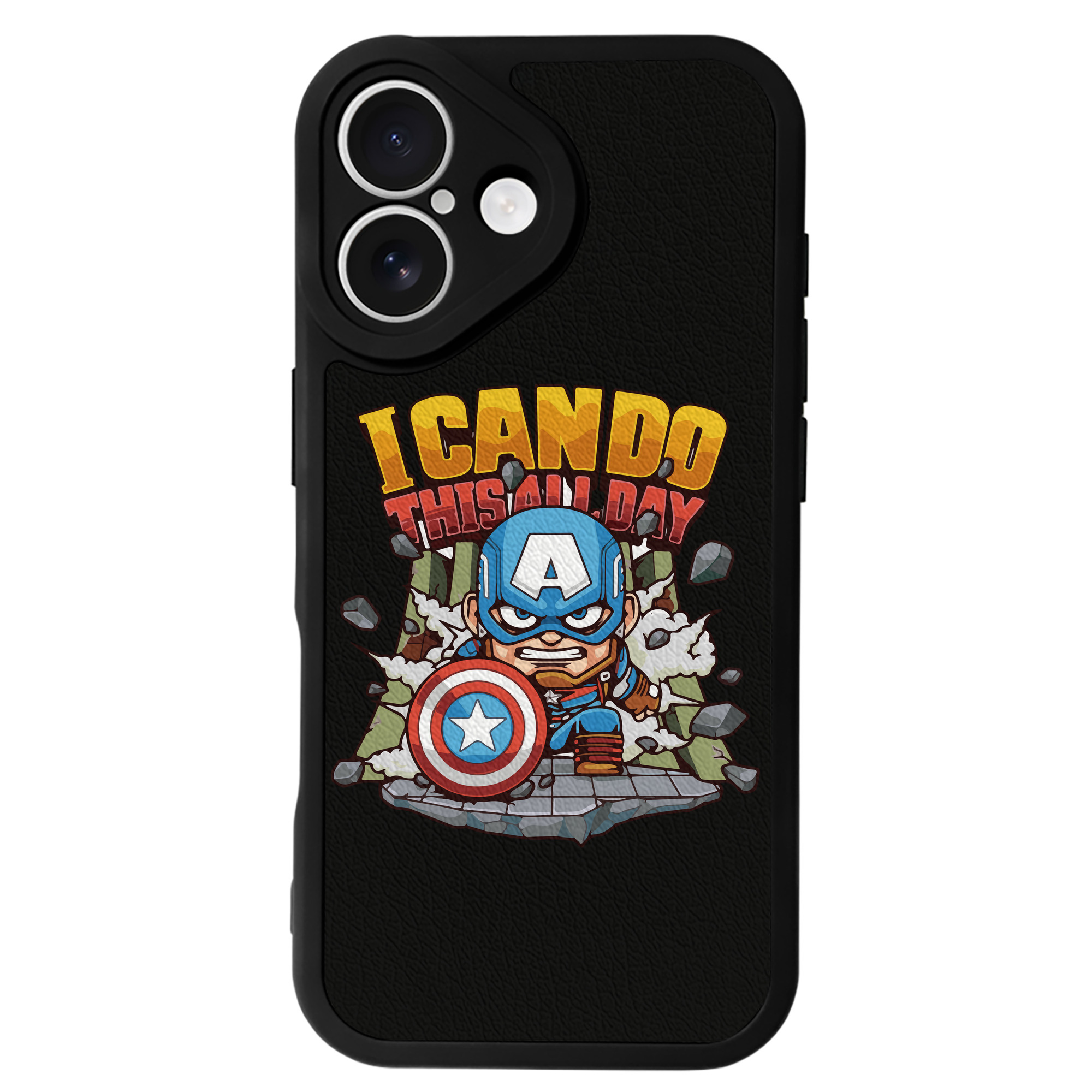 （画像用） アベンジャーズ The Avengers 【iPhone 16シリーズ対応】シリコンスマホケース（レザー調） 材質：シリコン